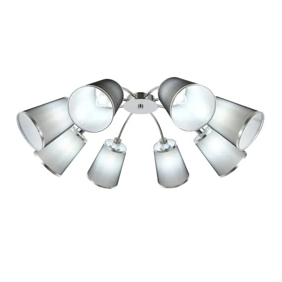 EVOLUCE SLE103002-08 Светильник потолочный Хром/Черный E14 8*40W