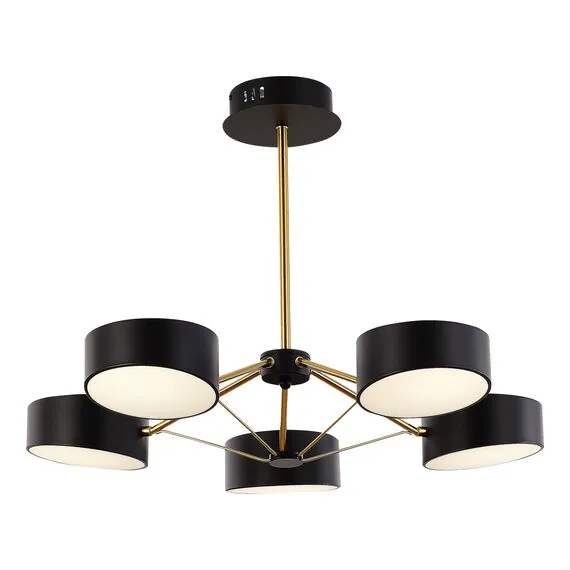 EVOLUCE SLE6005-402-05 Светильник потолочный Черный, Золотистый/Черный LED 5*10W