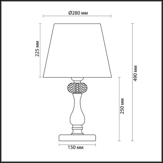 Odeon Light 3390/1T; 0037282 Настольная лампа, изображение 4