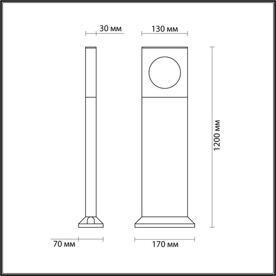 Odeon Light 6653/10GA; 0046263 Уличный светильник, изображение 7