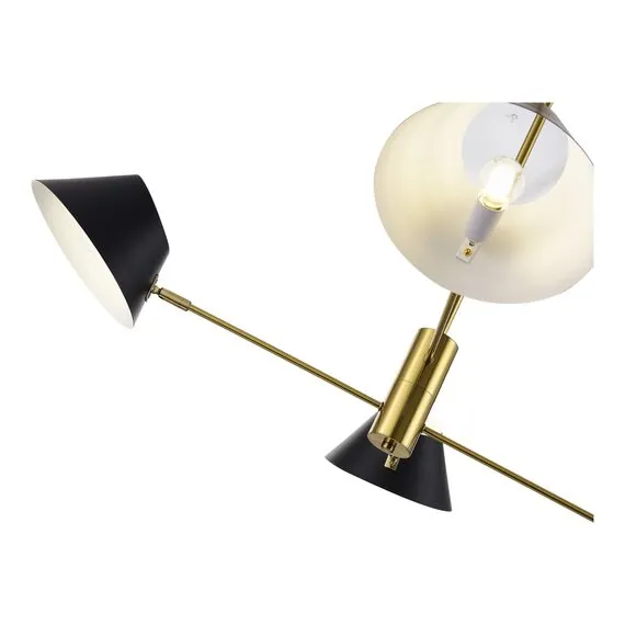 EVOLUCE SLE1253-343-04 Светильник подвесной Латунь/Черный, Белый E14 4*60W, изображение 2