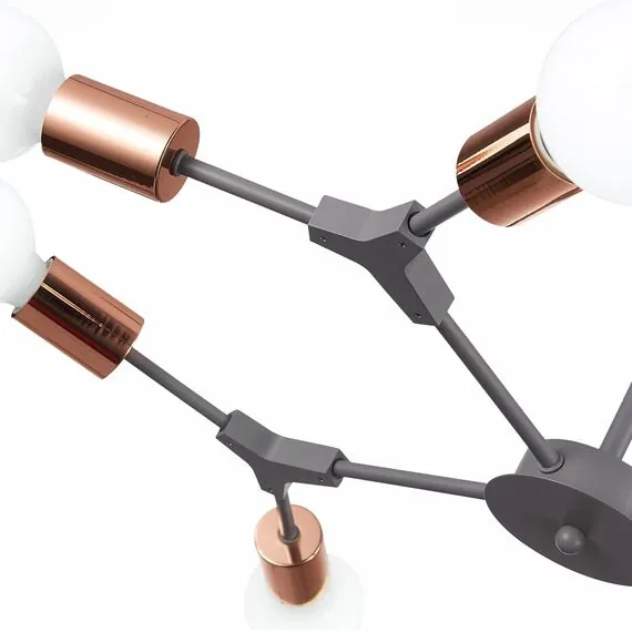 EVOLUCE SLE106403-08 Светильник потолочный Серый, Розовое золото E27 8*60W, изображение 5