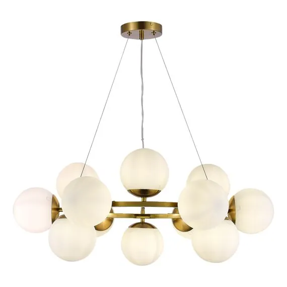 EVOLUCE SLE1191-203-12 Светильник подвесной Золотистый/Белый E27 12*60W, изображение 2