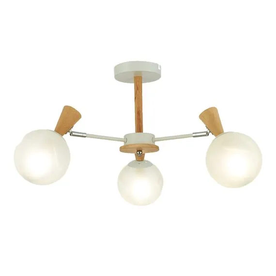 EVOLUCE SLE220702-03 Светильник потолочный Белый, Светлое дерево/Белый E14 3*40W, изображение 2