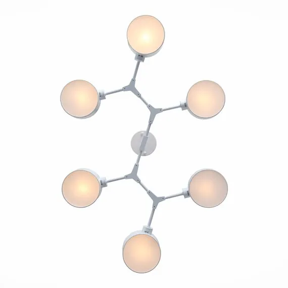 EVOLUCE SLE183502-06 Светильник потолочный Белый/Белый E14 6*60W, изображение 4