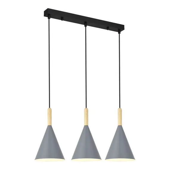 EVOLUCE SLE1255-413-03 Светильник подвесной Черный/Серый E27 3*40W, изображение 3