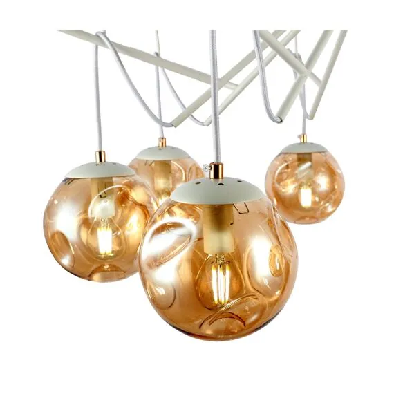 EVOLUCE SLE110202-08 Светильник потолочный Белый/Янтарный E14 8*40W, изображение 2