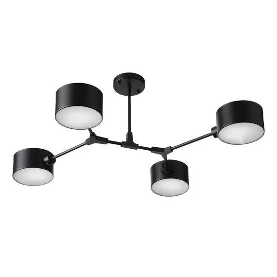 EVOLUCE SLE183402-04 Светильник потолочный Черный/Черный E14 4*60W, изображение 5