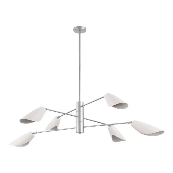 EVOLUCE SLE1254-103-06 Светильник подвесной Серебристый/Белый E14 6*60W