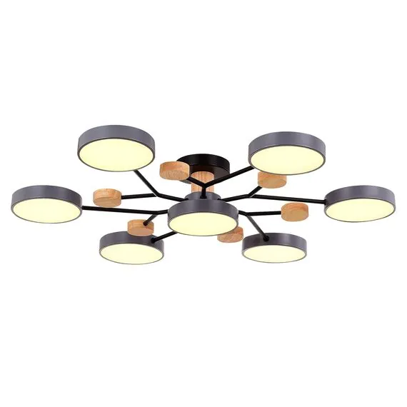 EVOLUCE SLE6006-702-07 Светильник потолочный Серый/Серый LED 7*12W 3000K/4500K/6000K, изображение 3