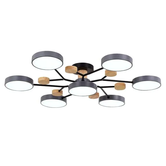 EVOLUCE SLE6006-702-07 Светильник потолочный Серый/Серый LED 7*12W 3000K/4500K/6000K, изображение 5