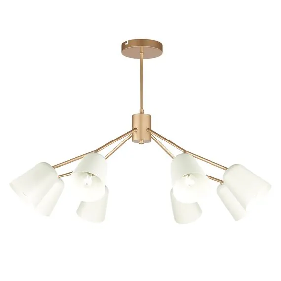 EVOLUCE SLE155902-08 Светильник потолочный Золотистый/Белый E14 8*40W