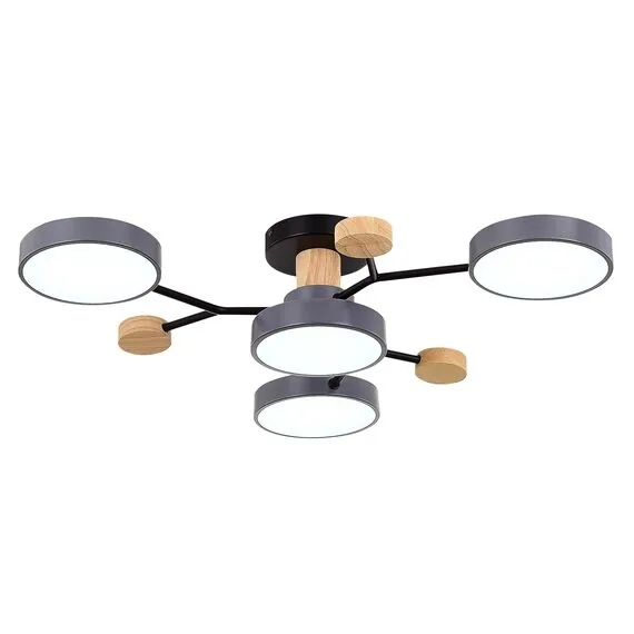 EVOLUCE SLE6006-702-04 Светильник потолочный Серый/Серый LED 4*12W 3000K/4500K/6000K, изображение 4