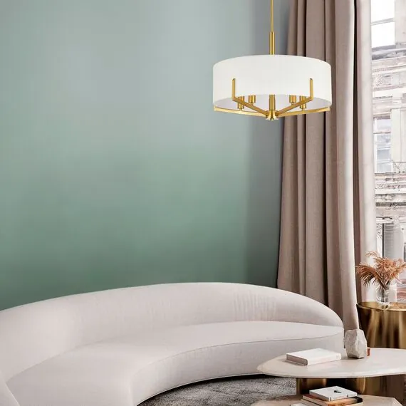 EVOLUCE SLE3010-302-04 Светильник потолочный Латунь/Белый E27 4*60W, изображение 4