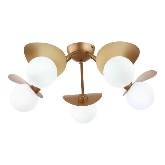 EVOLUCE SLE220502-05 Светильник потолочный Золотистый/Белый G9 5*5W