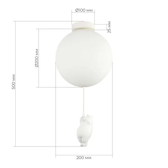 EVOLUCE SLE115412-01 Подвес Белый/Белый E27 1*60W, изображение 4