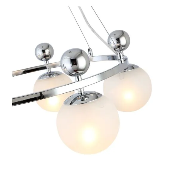 EVOLUCE SLE106103-05 Светильник подвесной Хром/Белый E27 5*60W, изображение 2