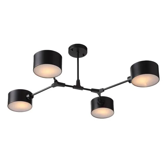 EVOLUCE SLE183402-04 Светильник потолочный Черный/Черный E14 4*60W