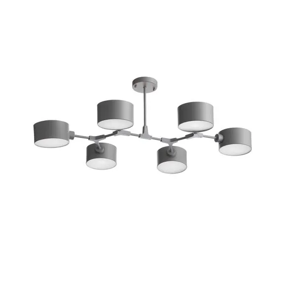 EVOLUCE SLE183702-06 Светильник потолочный Серый/Серый E14 6*60W, изображение 4