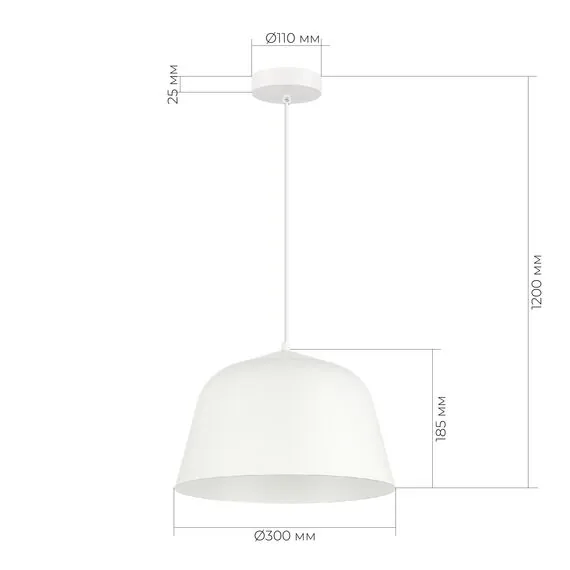 EVOLUCE SLE1805-503-01 Светильник подвесной Белый/Белый E27 1*40W, изображение 4