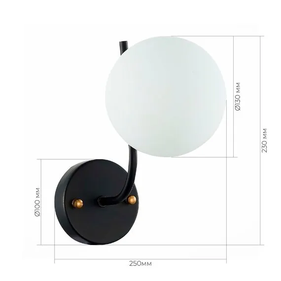 EVOLUCE SLE1098-401-01 Светильник настенный Черный/Белый E27 1*60W, изображение 5