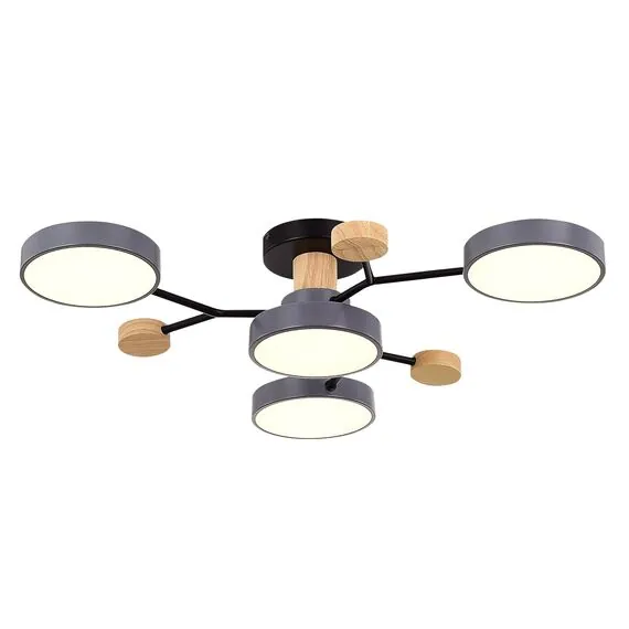 EVOLUCE SLE6006-702-04 Светильник потолочный Серый/Серый LED 4*12W 3000K/4500K/6000K