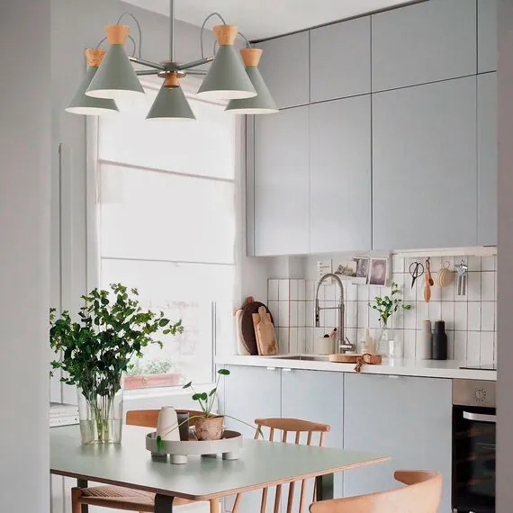 EVOLUCE SLE125113-01 Подвес Серый/Серый, Светлое дерево E14 1*40W, изображение 8