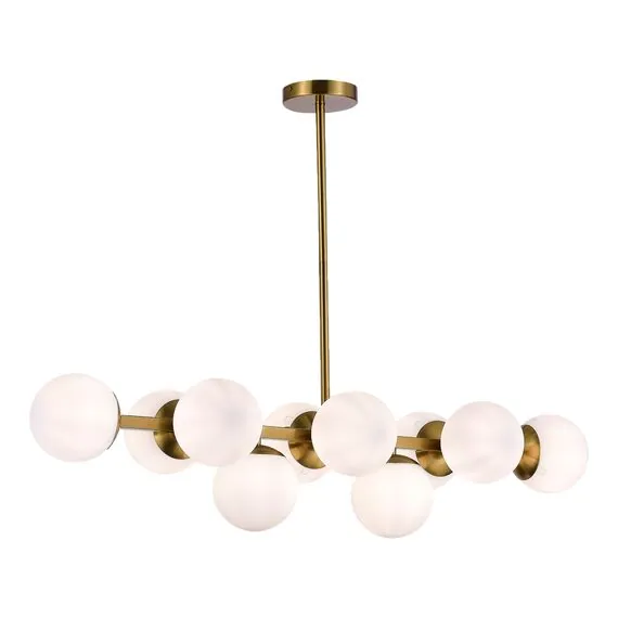 EVOLUCE SLE1191-202-10 Светильник потолочный Золотистый/Белый E27 10*60W, изображение 2