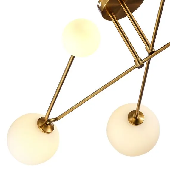 EVOLUCE SLE2211-302-06 Светильник потолочный Латунь/Белый G9 LED 6*5W, изображение 2