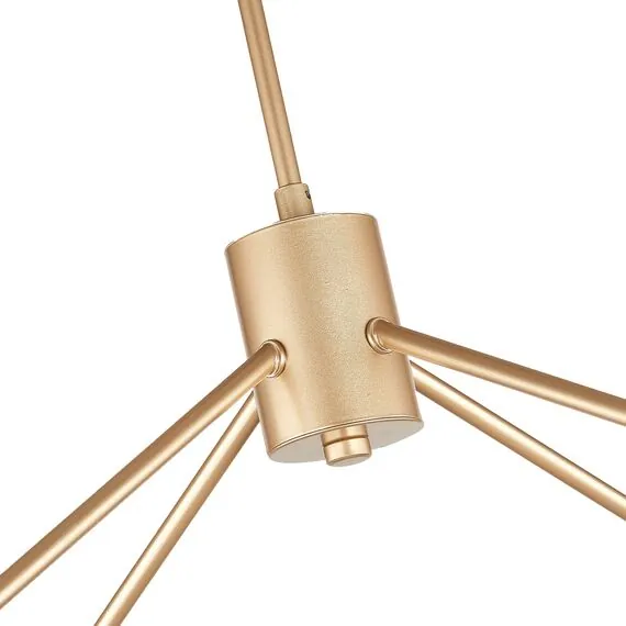 EVOLUCE SLE155902-08 Светильник потолочный Золотистый/Белый E14 8*40W, изображение 6