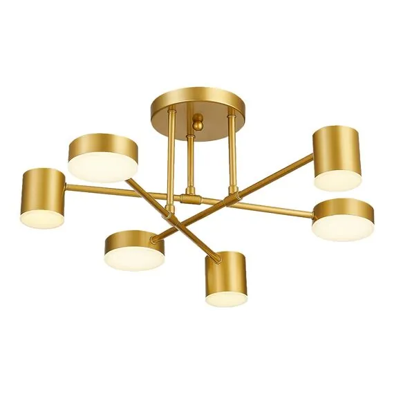 EVOLUCE SLE201022-06 Светильник потолочный Золотистый/Золотистый LED 6*7W 4000K