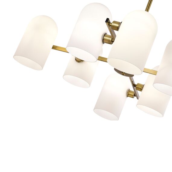 EVOLUCE SLE1047-302-08 Светильник потолочный Бронза/Молочно-белый E14 8*40W, изображение 3