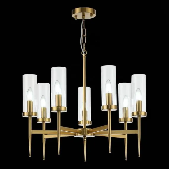 ST LUCE SL1159.303.07 Люстра подвесная ST-Luce Латунь/Латунь, Прозрачный E14 7*60W, изображение 11