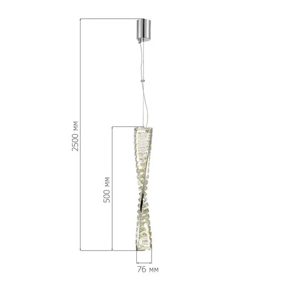 ST LUCE SL6205.303.01 Светильник подвесной ST-Luce Латунь/Прозрачный LED 1*11W 4000K, изображение 3