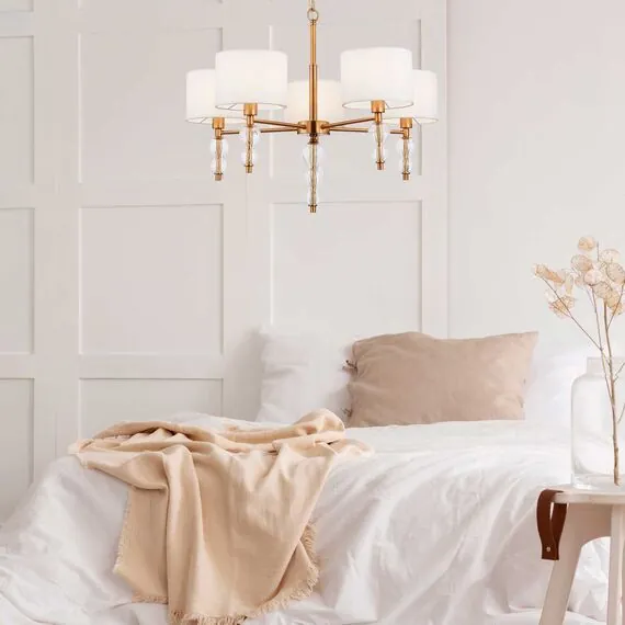 EVOLUCE SLE105714-01 Прикроватная лампа Латунь, Прозрачный/Белый E14 1*40W, изображение 4