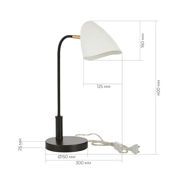 EVOLUCE SLE103604-01 Прикроватная лампа Черный, Золотой/Белый E14 1*40W, изображение 2