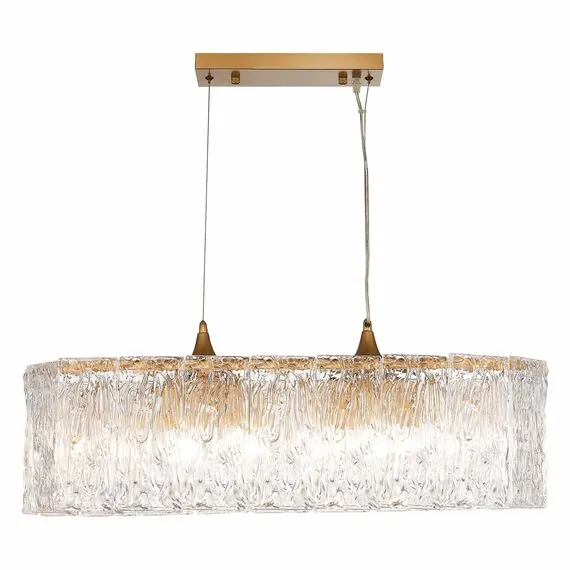 EVOLUCE SLE283203-10 Светильник подвесной Золотистый/Прозрачный E27 10*40W, изображение 3