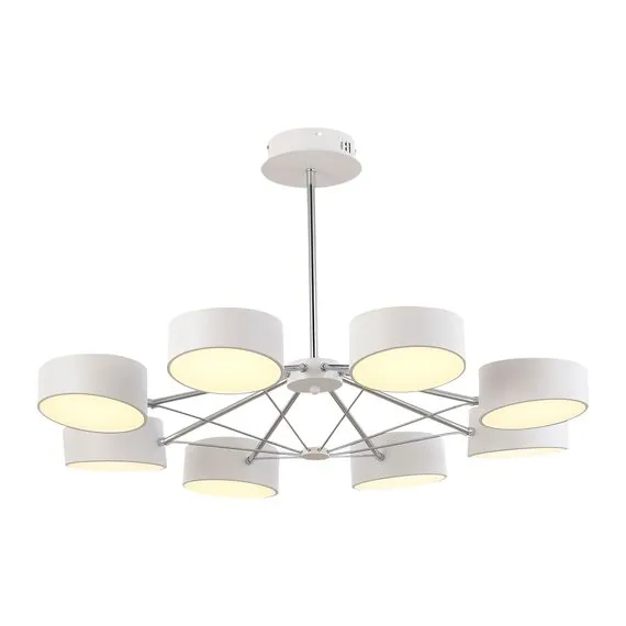 EVOLUCE SLE6005-502-08 Светильник потолочный Белый, Хром/Белый LED 8*10W, изображение 3