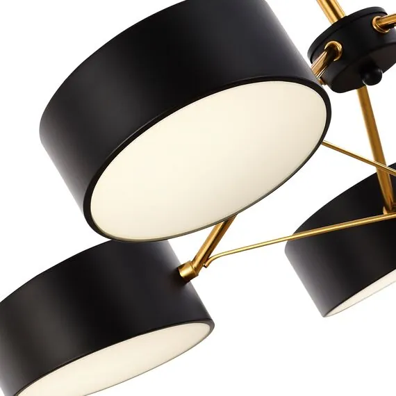 EVOLUCE SLE6005-402-03 Светильник потолочный Черный, Золотистый/Черный LED 3*10W, изображение 2