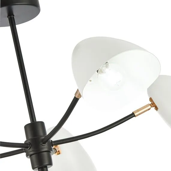 EVOLUCE SLE103602-05 Светильник потолочный Черный, Золотой/Белый E14 5*40W, изображение 2