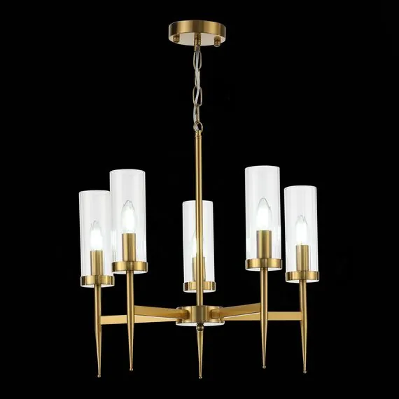 ST LUCE SL1159.303.05 Люстра подвесная ST-Luce Латунь/Латунь, Прозрачный E14 5*60W, изображение 11