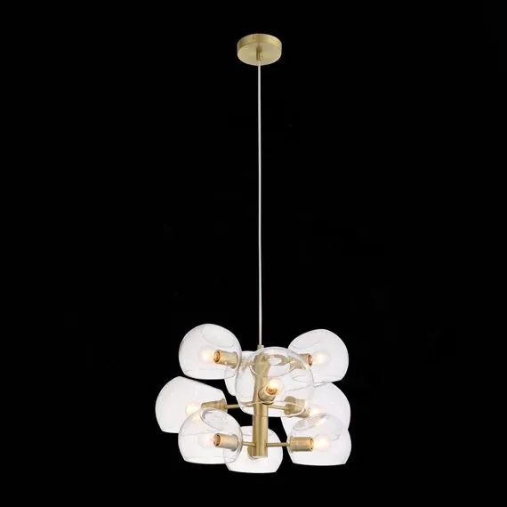 ST LUCE SL434.203.09 Люстра подвесная ST-Luce Латунь/Прозрачный E14 9*40W, изображение 2