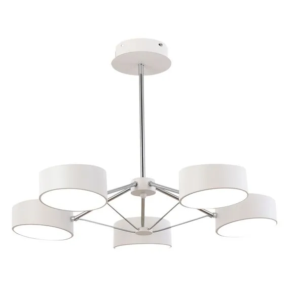 EVOLUCE SLE6005-502-05 Светильник потолочный Белый, Хром/Белый LED 5*10W, изображение 2