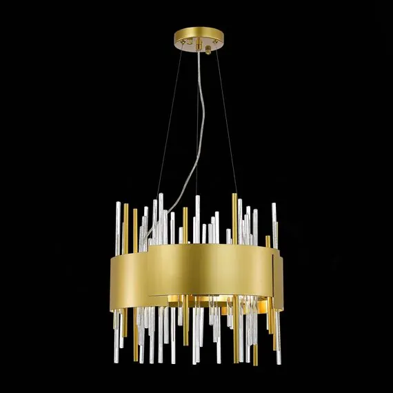 ST LUCE SL1633.203.08 Люстра подвесная ST-Luce Матовое золото/Матовое золото,Прозрачный E14 8*40W, изображение 3