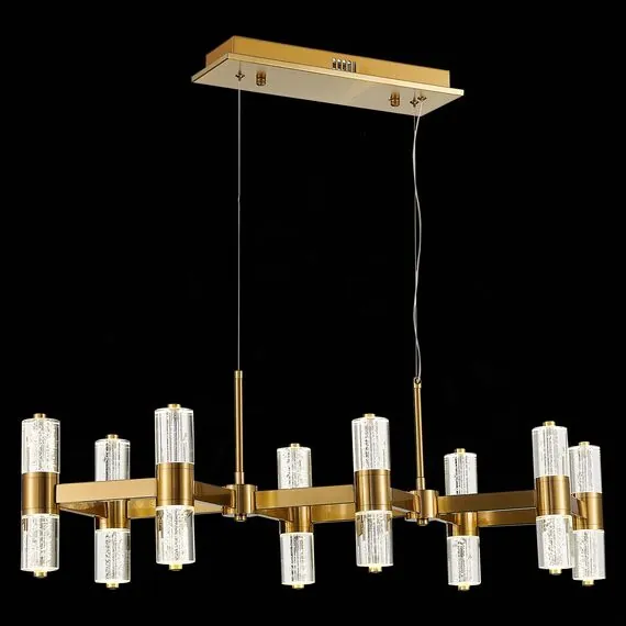 ST LUCE SL6007.203.16 Люстра подвесная ST-Luce Латунь/Прозрачный LED 16*40W 4000K, изображение 3