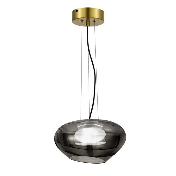 ST LUCE SL6019.303.01 Светильник подвесной ST-Luce Латунь/Дымчатый, Белый LED 1*10W 3000K, изображение 4