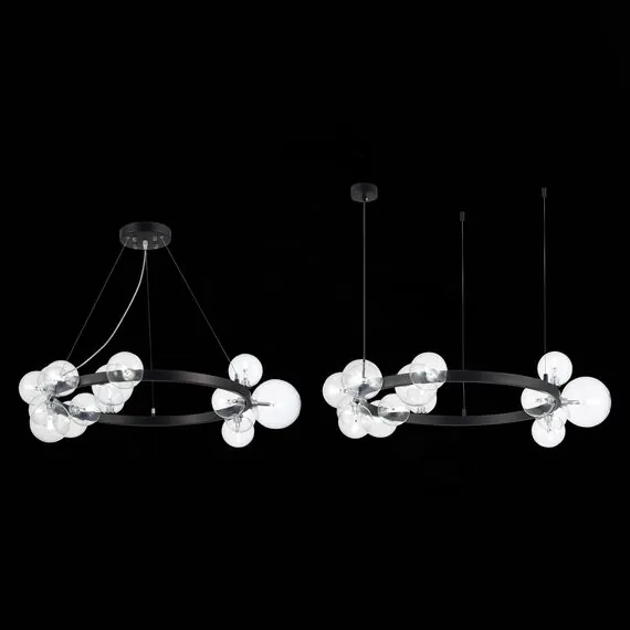 ST LUCE SL1165.403.15 Светильник подвесной ST-Luce Черный/Прозрачный G4 15*5W, изображение 3