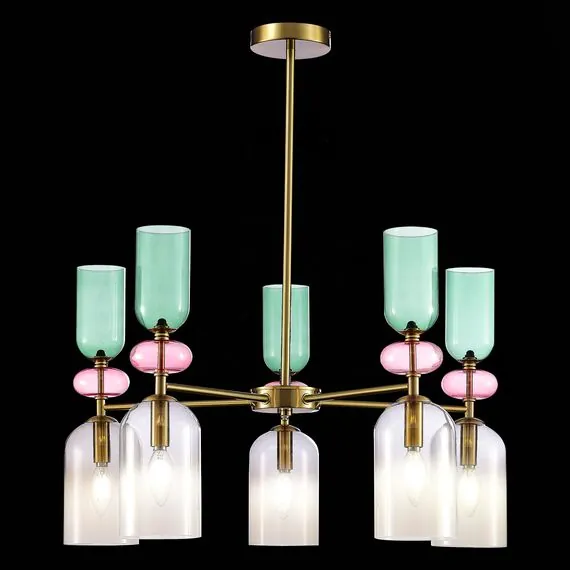 ST LUCE SL2000.202.05 Люстра потолочная ST-Luce Золотистый/Дымчатый E14 5*40W, изображение 3