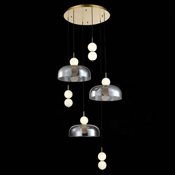 ST LUCE SL6112.203.42 Светильник подвесной ST-Luce Золотистый/Молочно-Белый,Прозрачно-Дымчатый LED 1*42W, изображение 3