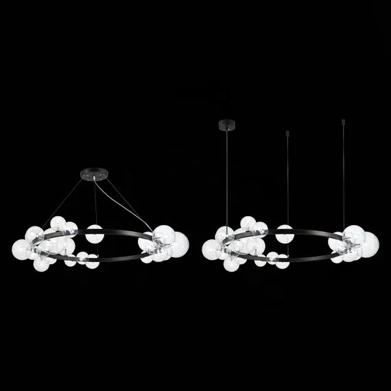 ST LUCE SL1165.403.24 Светильник подвесной ST-Luce Черный/Прозрачный G4 24*5W, изображение 3